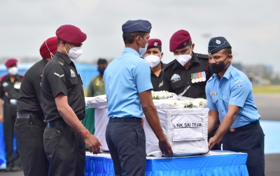 IAF chopper crash: Lance Naik Sai Teja laid to rest in Andhra | IAF chopper crash: Lance Naik Sai Teja laid to rest in Andhra