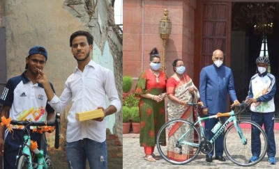 Budding cyclist, who received bicycle from President, soon to be a SAI trainee | Budding cyclist, who received bicycle from President, soon to be a SAI trainee