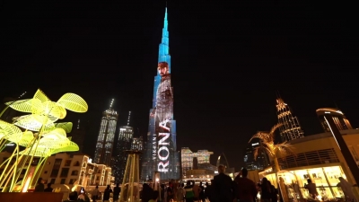 Kichcha Sudeepa toasts 25 years in films at Burj Khalifa, launches title logo of latest | Kichcha Sudeepa toasts 25 years in films at Burj Khalifa, launches title logo of latest