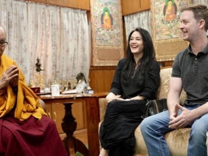 Preity Zinta, husband Gene Goodenough get clicked with Dalai Lama | Preity Zinta, husband Gene Goodenough get clicked with Dalai Lama