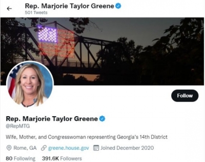 Twitter permanently suspends US Congresswoman's account for Covid misinformation | Twitter permanently suspends US Congresswoman's account for Covid misinformation