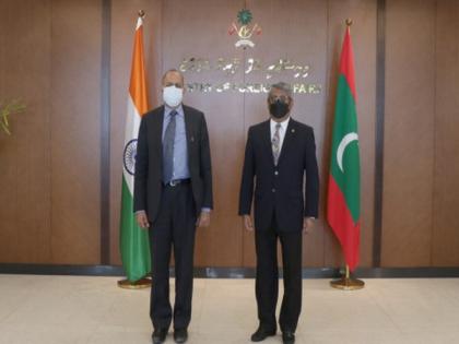 Indian Defence Secretary calls on Maldives Minister of State for Foreign Affairs | Indian Defence Secretary calls on Maldives Minister of State for Foreign Affairs