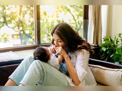 Kajal Aggarwal celebrates 4 months of her son Neil with cute picture | Kajal Aggarwal celebrates 4 months of her son Neil with cute picture