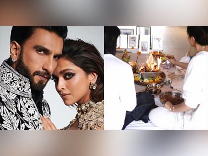 Ranveer Singh, Deepika Padukone perform griha pravesh puja at Alibaug bungalow | Ranveer Singh, Deepika Padukone perform griha pravesh puja at Alibaug bungalow