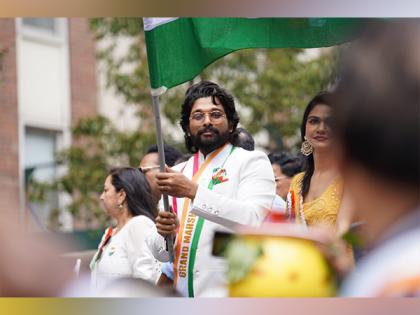 Allu Arjun represents country as Grand Marshal at annual Indian Day parade in New York | Allu Arjun represents country as Grand Marshal at annual Indian Day parade in New York