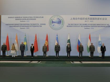 Rajnath Singh attends SCO Defence Ministers' meeting in Tashkent | Rajnath Singh attends SCO Defence Ministers' meeting in Tashkent