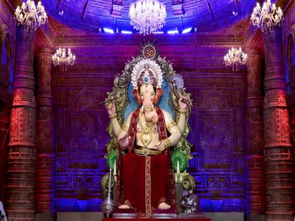 First look of 14-foot-tall idol of Mumbai's Lalbaugcha unveiled, see pics | First look of 14-foot-tall idol of Mumbai's Lalbaugcha unveiled, see pics