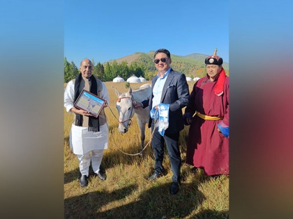 Rajnath Singh thanks Mongolian President for "special gift" on last day of visit | Rajnath Singh thanks Mongolian President for "special gift" on last day of visit