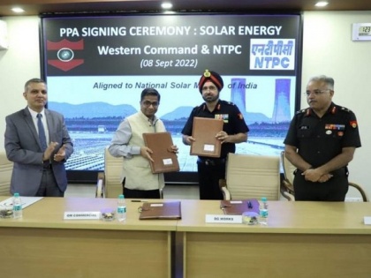 Army's Western Command-NTPC ink long-term pact to use solar power | Army's Western Command-NTPC ink long-term pact to use solar power