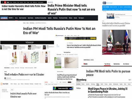 PM Modi advising Putin of "today's era is not of war" grabs headlines across leading international media orgs | PM Modi advising Putin of "today's era is not of war" grabs headlines across leading international media orgs