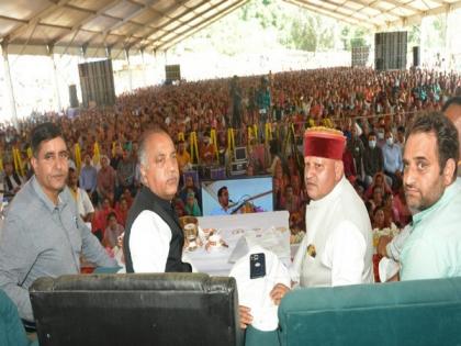 Himachal CM Jai Ram Thakur flays Congress while launching development projects in Mandi | Himachal CM Jai Ram Thakur flays Congress while launching development projects in Mandi