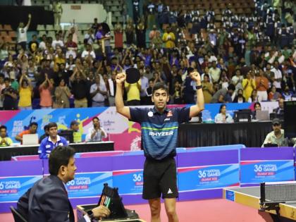 National Games TT: Gujarat's Harmeet, WB's Sutirtha clinch men's and women's singles title | National Games TT: Gujarat's Harmeet, WB's Sutirtha clinch men's and women's singles title