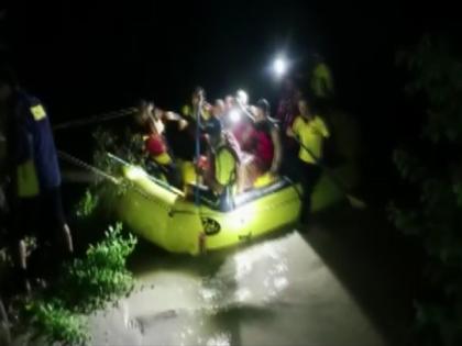Uttarakhand: SDRF rescues five people stranded on island in Sahaspur river in Dehradun | Uttarakhand: SDRF rescues five people stranded on island in Sahaspur river in Dehradun