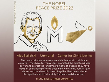 Ales Bialiatski, Russia's Memorial, Ukraine's Center for Civil Liberties win 2022 Nobel Peace Prize | Ales Bialiatski, Russia's Memorial, Ukraine's Center for Civil Liberties win 2022 Nobel Peace Prize