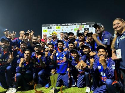 India Deaf Cricket Team lifts DICC T20 Champions Trophy 2022 | India Deaf Cricket Team lifts DICC T20 Champions Trophy 2022