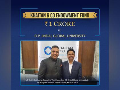 Khaitan & Co. establishes Rs One Crore Endowment Fund at O.P. Jindal Global University | Khaitan & Co. establishes Rs One Crore Endowment Fund at O.P. Jindal Global University