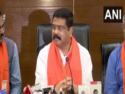 "They are loud-mouthed people": Union Minister Dharmendra Pradhan on AAP | "They are loud-mouthed people": Union Minister Dharmendra Pradhan on AAP