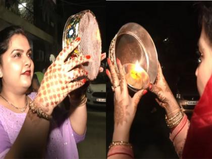 Karwa Chauth: Women in Delhi pray for husbands' long life, break fast upon moon sighting | Karwa Chauth: Women in Delhi pray for husbands' long life, break fast upon moon sighting