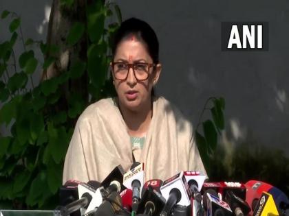 "...only crime is she gave birth to Narendra Modi," Smriti Irani on Gujarat AAP chief's remarks | "...only crime is she gave birth to Narendra Modi," Smriti Irani on Gujarat AAP chief's remarks