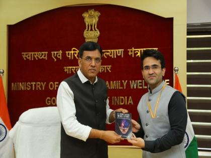 IRS officer Sahil Seth launches his book 'A confused mind story' with the first copy to Union health Minister Mansukh L Mandaviya | IRS officer Sahil Seth launches his book 'A confused mind story' with the first copy to Union health Minister Mansukh L Mandaviya