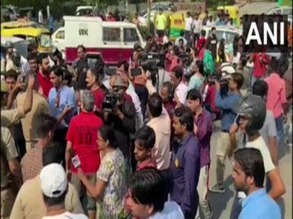 Noida residents stage protests after infant dies of stray dog bite | Noida residents stage protests after infant dies of stray dog bite Noida residents stage protests after infant dies of stray dog bite | Noida residents stage protests after infant dies of stray dog bite