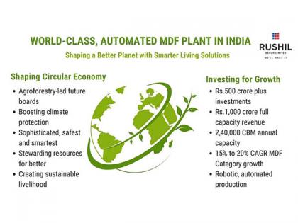 Rushil's World-class, Automated, Make in India MDF Plant to boost climate protection in the region | Rushil's World-class, Automated, Make in India MDF Plant to boost climate protection in the region