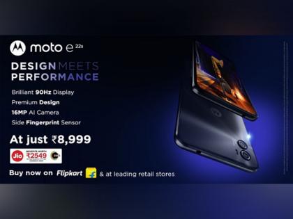 Moto e22s, that comes with fluid 90Hz IPS LCD display, Android 12 and more, goes on sale tomorrow on Flipkart | Moto e22s, that comes with fluid 90Hz IPS LCD display, Android 12 and more, goes on sale tomorrow on Flipkart