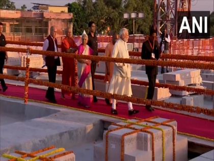 PM Modi inspects Ram Janmabhoomi Teerth Kshetra site in Ayodhya | PM Modi inspects Ram Janmabhoomi Teerth Kshetra site in Ayodhya