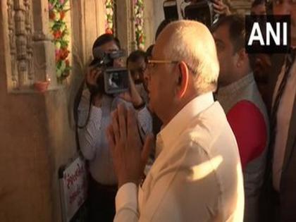 Gujarat CM Bhupendra Patel offers prayers at Panchdev Mandir in Gandhinagar | Gujarat CM Bhupendra Patel offers prayers at Panchdev Mandir in Gandhinagar