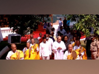 Odisha CM attends golden jubilee celebration of Dhauli Peace Pagoda | Odisha CM attends golden jubilee celebration of Dhauli Peace Pagoda