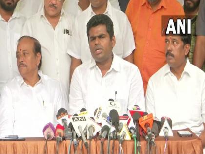 BJP president K Annamalai slams DMK leader for latter's "wrong" statements | BJP president K Annamalai slams DMK leader for latter's "wrong" statements BJP president K Annamalai slams DMK leader for latter's "wrong" statements | BJP president K Annamalai slams DMK leader for latter's "wrong" statements