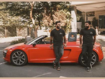 The founders of Gozars took a supercar to deliver their first order in Hyderabad, For the launch of their 3-hour fashion delivery | The founders of Gozars took a supercar to deliver their first order in Hyderabad, For the launch of their 3-hour fashion delivery