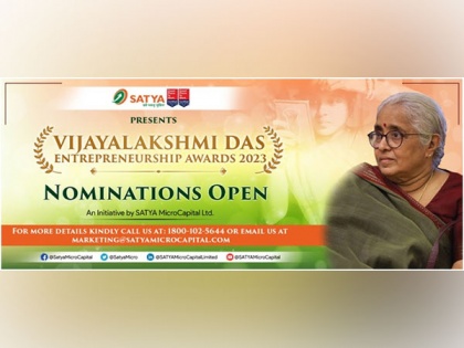 SATYA MicroCapital launches third edition of Vijayalakshmi Das Entrepreneurship Awards 2023 | SATYA MicroCapital launches third edition of Vijayalakshmi Das Entrepreneurship Awards 2023