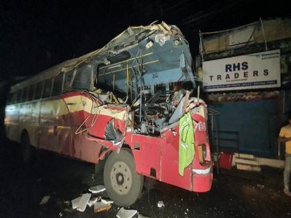 Airplane wing transported on trailer truck hits bus in Kerala, several injured | Airplane wing transported on trailer truck hits bus in Kerala, several injured