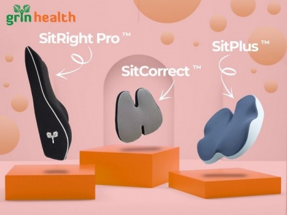 Grin Health : Best Ergonomic Healthcare Products Brand in India launches new products SitRight Pro, SitPlus & SitCorrect for backrest and neck support | Grin Health : Best Ergonomic Healthcare Products Brand in India launches new products SitRight Pro, SitPlus & SitCorrect for backrest and neck support