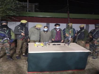 2 LeT terrorists held in J-Ks Sopore; arms, ammunition recovered | 2 LeT terrorists held in J-Ks Sopore; arms, ammunition recovered