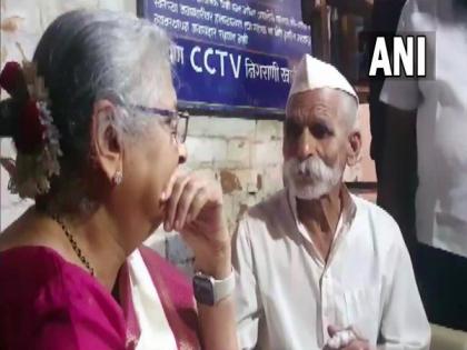 Maharashtra: Sudha Murthy meets Sambhajirao Bhide in Sangli | Maharashtra: Sudha Murthy meets Sambhajirao Bhide in Sangli