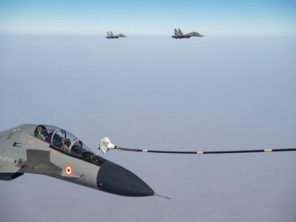 IAF aircrew practises aerial refuelling during Garuda VII Exercise with FASF | IAF aircrew practises aerial refuelling during Garuda VII Exercise with FASF