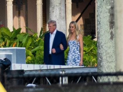 Donald Trump walks his daughter Tiffany down the aisle at rehearsal dinner | Donald Trump walks his daughter Tiffany down the aisle at rehearsal dinner