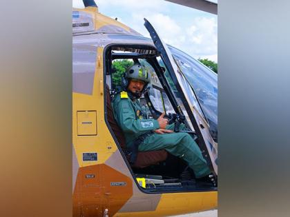 Indian Coast Guard chief undertakes maiden sortie in indigenous Light Utility Helicopter | Indian Coast Guard chief undertakes maiden sortie in indigenous Light Utility Helicopter