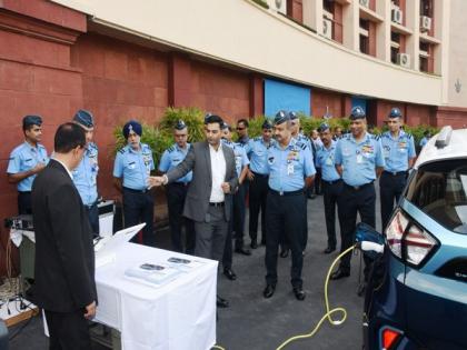 IAF inducts fleet of Tata Nexon EVs. | IAF inducts fleet of Tata Nexon EVs.