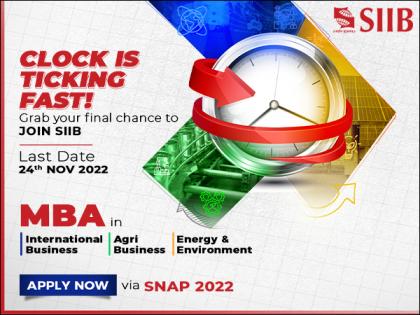 SNAP 2022 registration ends on November 24th: Check how to apply for SIIB's MBA Programmes! | SNAP 2022 registration ends on November 24th: Check how to apply for SIIB's MBA Programmes!