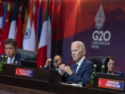 US President Joe Biden spotted using 'cheat sheet' at G20 summit in Bali | US President Joe Biden spotted using 'cheat sheet' at G20 summit in Bali