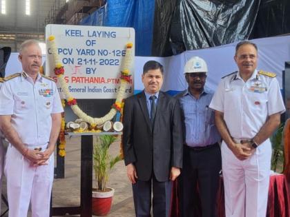 Coast Guard chief lays keel for 2 new pollution control vessels at Goa Shipyard | Coast Guard chief lays keel for 2 new pollution control vessels at Goa Shipyard
