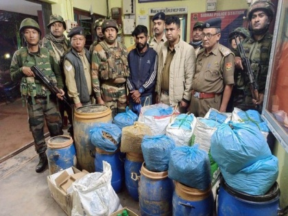 Tripura police seizes 186 kg ganja, arrests one person | Tripura police seizes 186 kg ganja, arrests one person