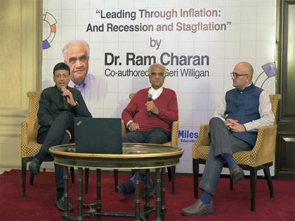 Dr. Ram Charan launches his new book "Leading Through Inflation: And Recession and Stagflation" Co-authored by Geri Willigan in India | Dr. Ram Charan launches his new book "Leading Through Inflation: And Recession and Stagflation" Co-authored by Geri Willigan in India