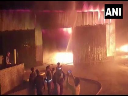 UP: Fire breaks out in Sikandrabad's mattress factory | UP: Fire breaks out in Sikandrabad's mattress factory UP: Fire breaks out in Sikandrabad's mattress factory | UP: Fire breaks out in Sikandrabad's mattress factory