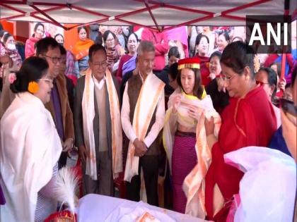 External Affairs Minister S Jaishankar visits Ima Market in Imphal | External Affairs Minister S Jaishankar visits Ima Market in Imphal
