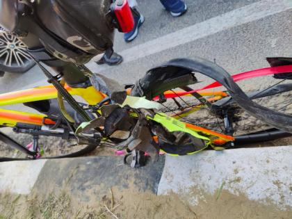 Delhi: Cyclist dies after being hit by BMW with VIP plate, driver held | Delhi: Cyclist dies after being hit by BMW with VIP plate, driver held Delhi: Cyclist dies after being hit by BMW with VIP plate, driver held | Delhi: Cyclist dies after being hit by BMW with VIP plate, driver held