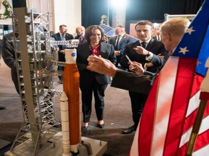 Macron meets Kamala Harris at NASA headquarters as US tour starts | Macron meets Kamala Harris at NASA headquarters as US tour starts